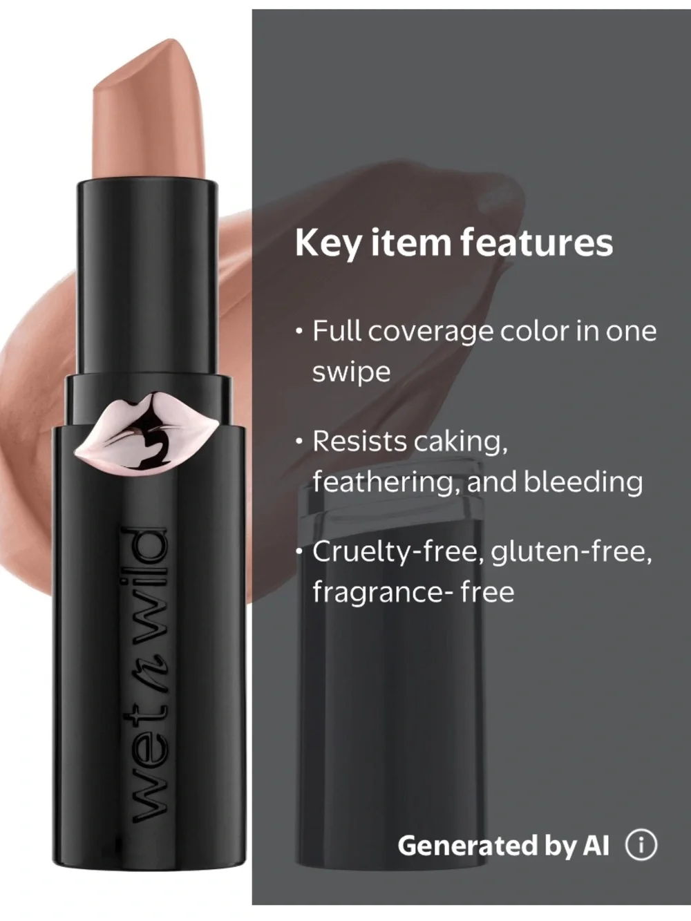 wet n wild mega last matte lip color -Never Nude